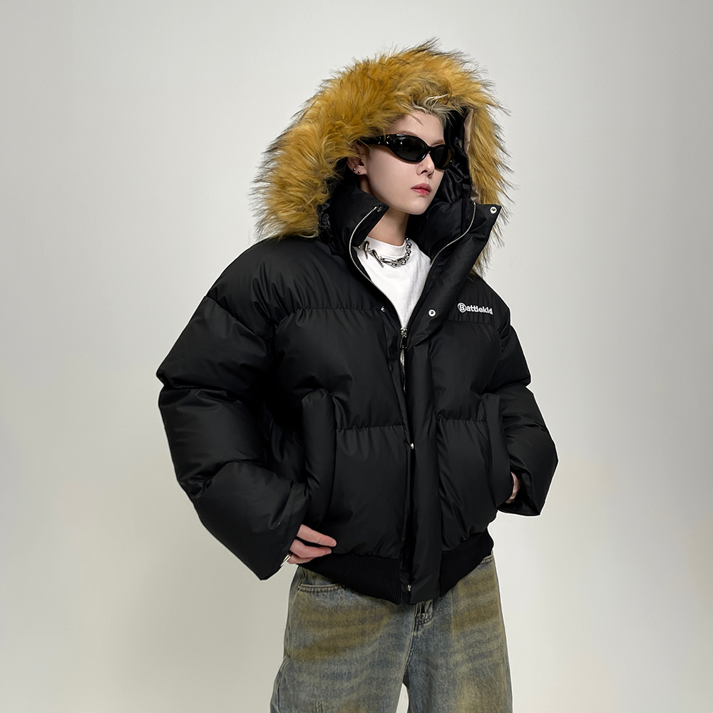 Fur Collar Hooded Padded Jacket EAT049