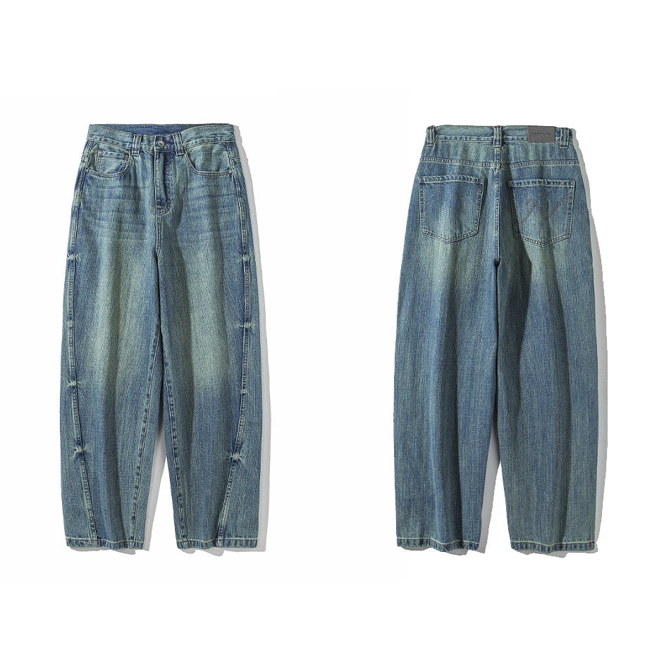 Street Ruffian Loose Straight Washed Jeans NR7001