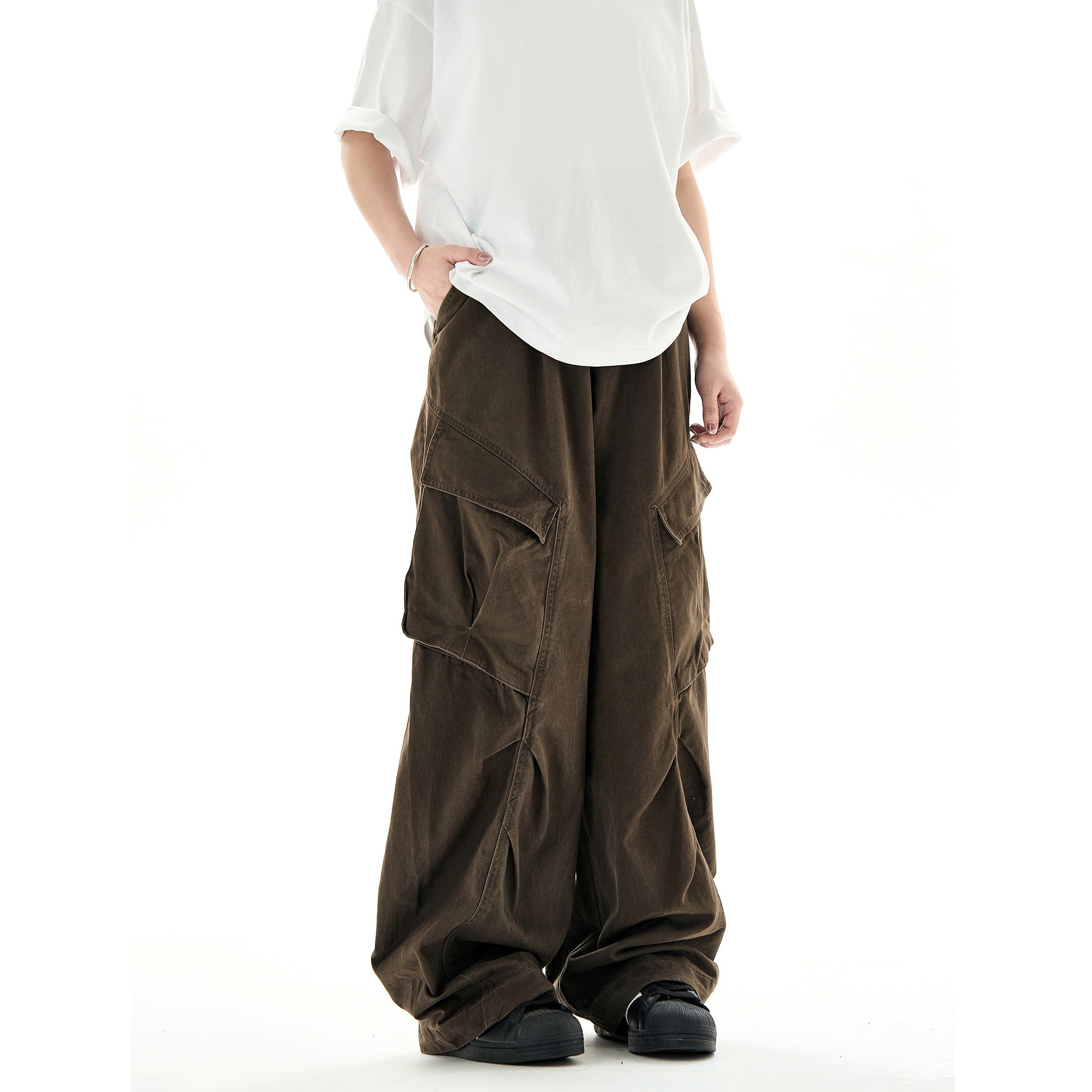 Pleats Deconstructed Design Cargo Pants MB7227