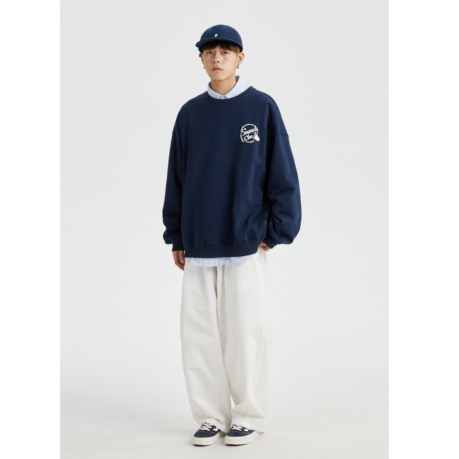 Letter Print Crew Neck Sweat MB7113