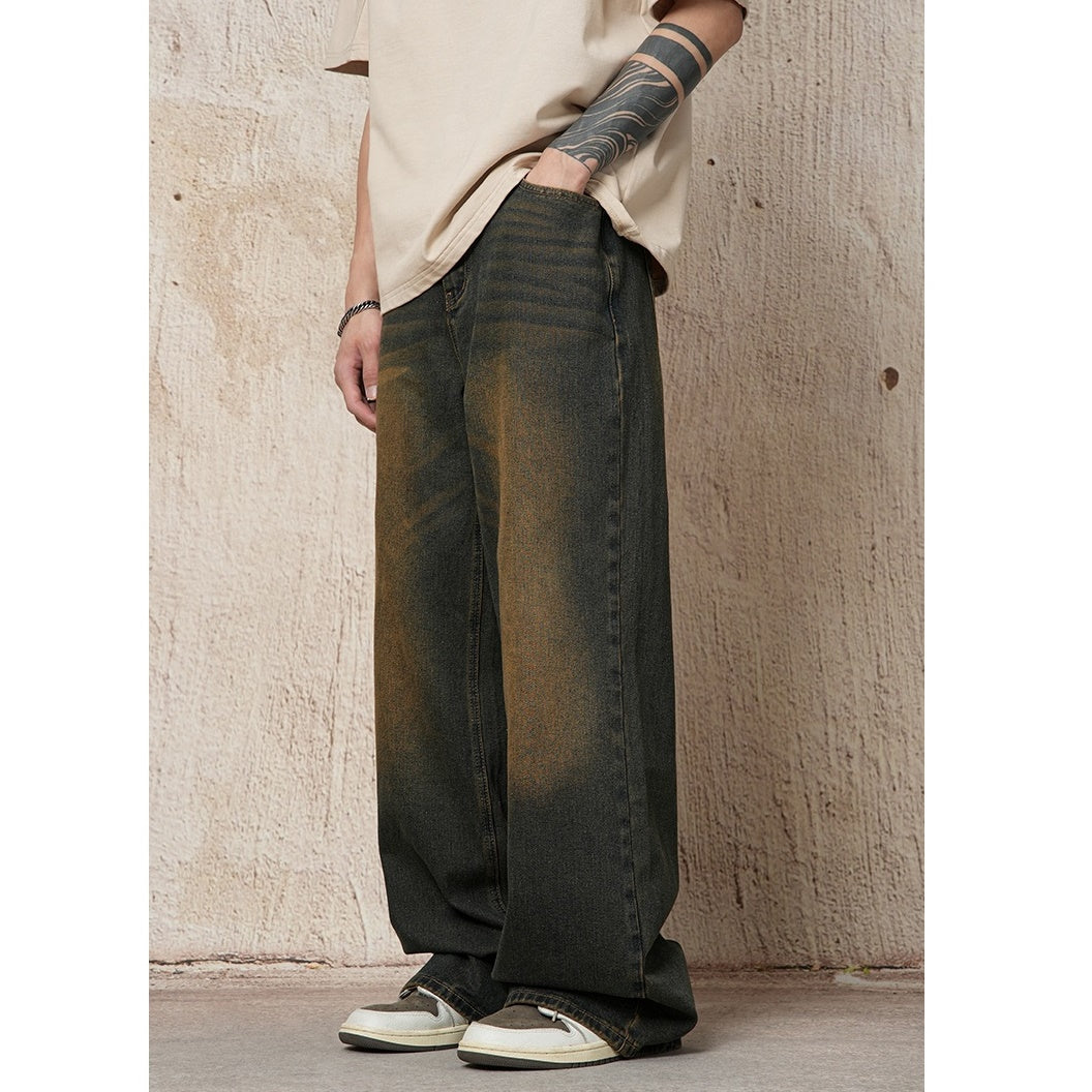 Vintage Street Wash Wide-leg Jeans MB7038