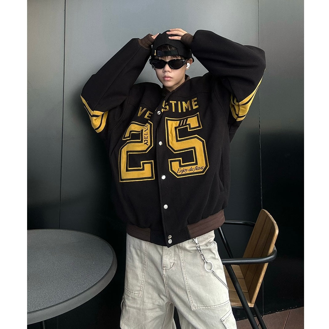 Heavy Industry Embroidered Baseball Jacket MB7169