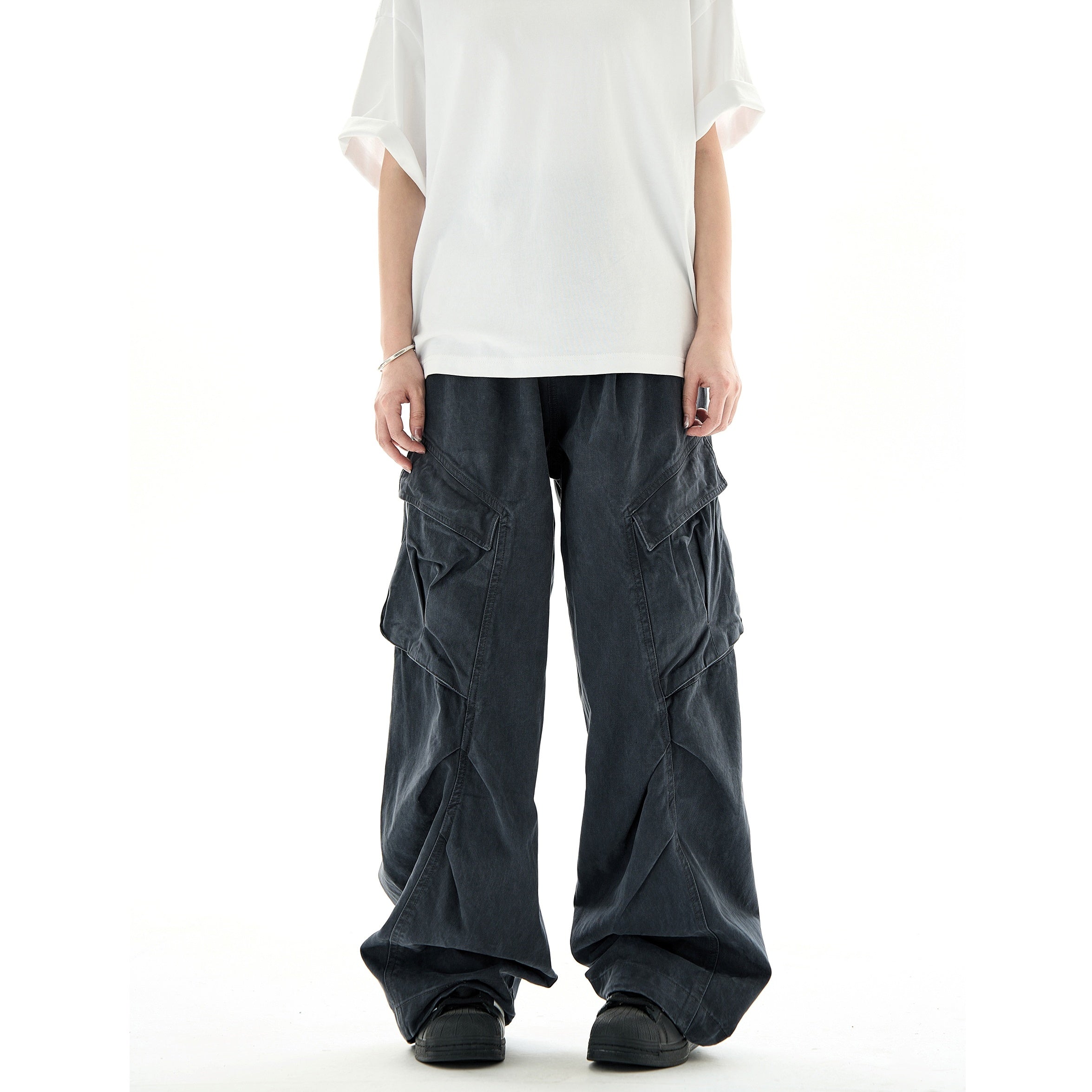 Pleats Deconstructed Design Cargo Pants MB7227