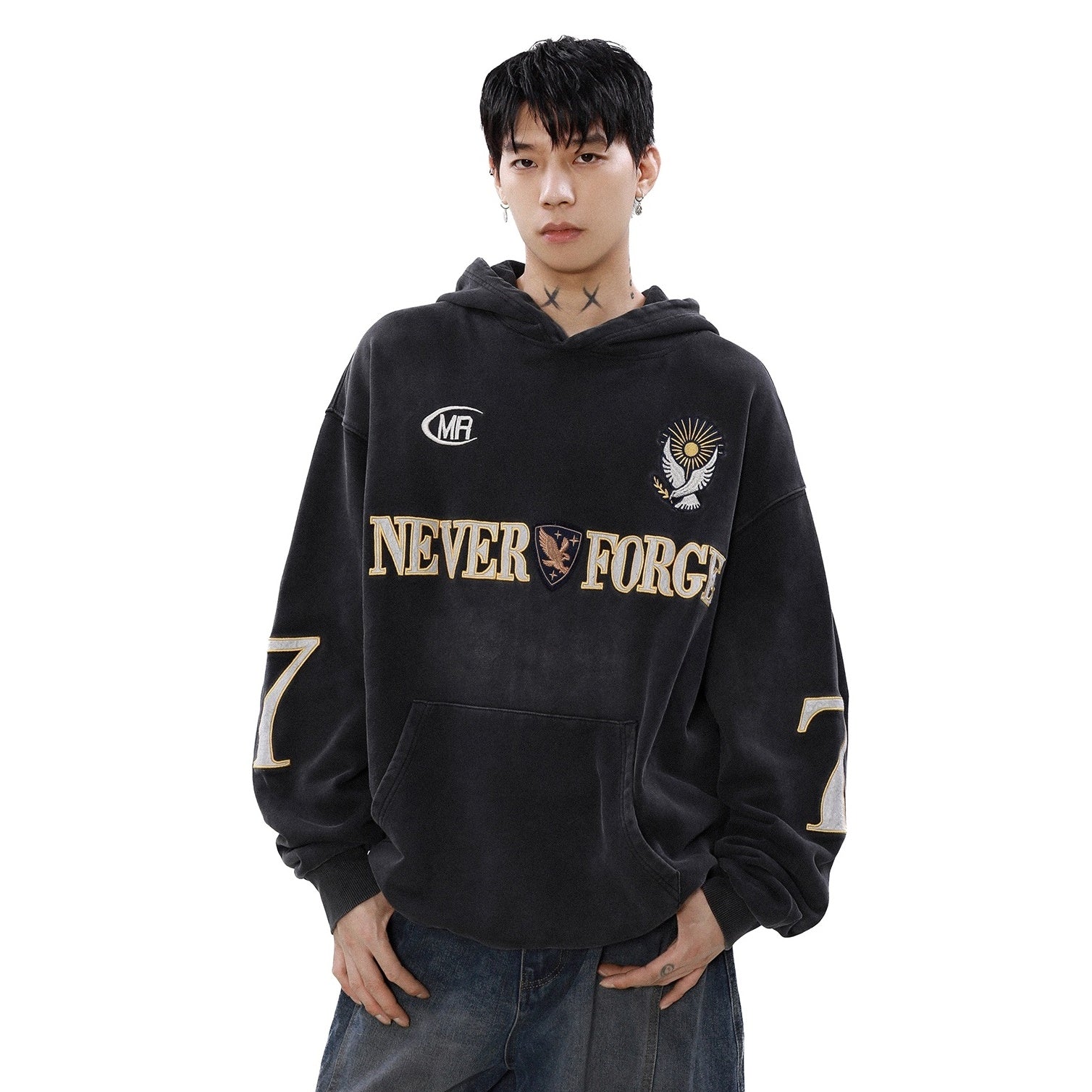 Heavyweight Embroidery Sports Hoodie MB7180