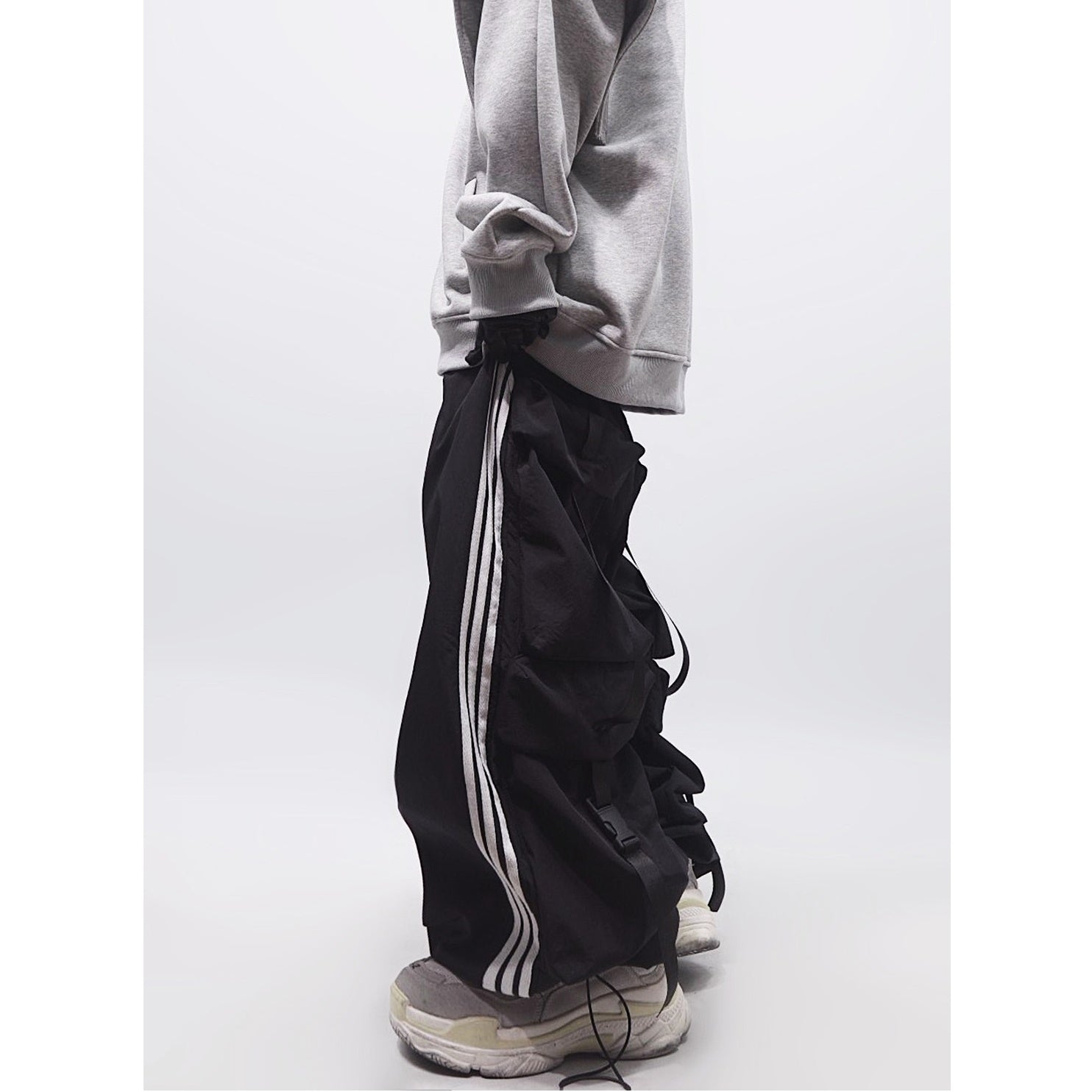 Side Line Back Pocket Athletic Casual Pants UU7001