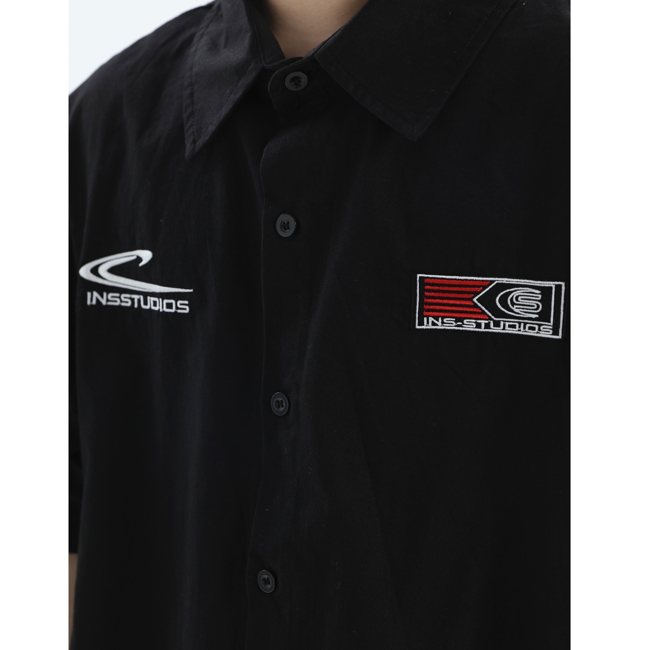 Three-Bar Stitched Racing Style Shirt IN7048