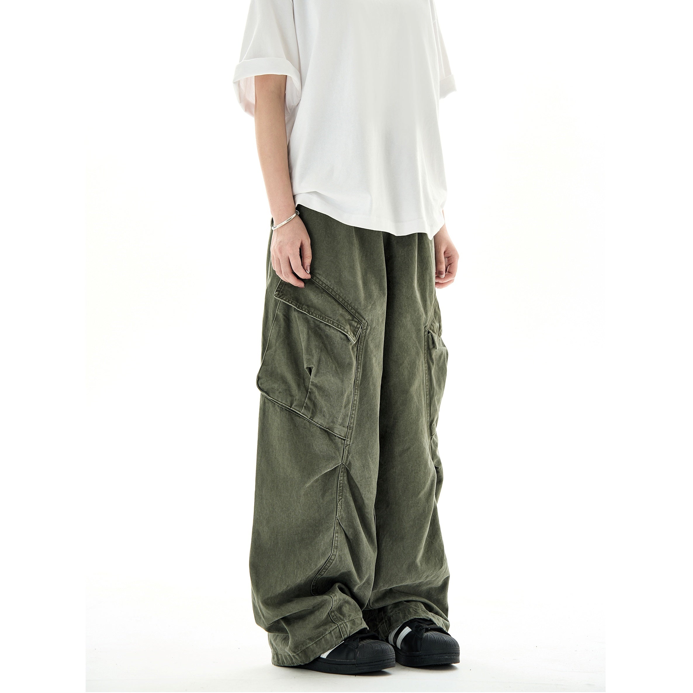 Pleats Deconstructed Design Cargo Pants MB7227