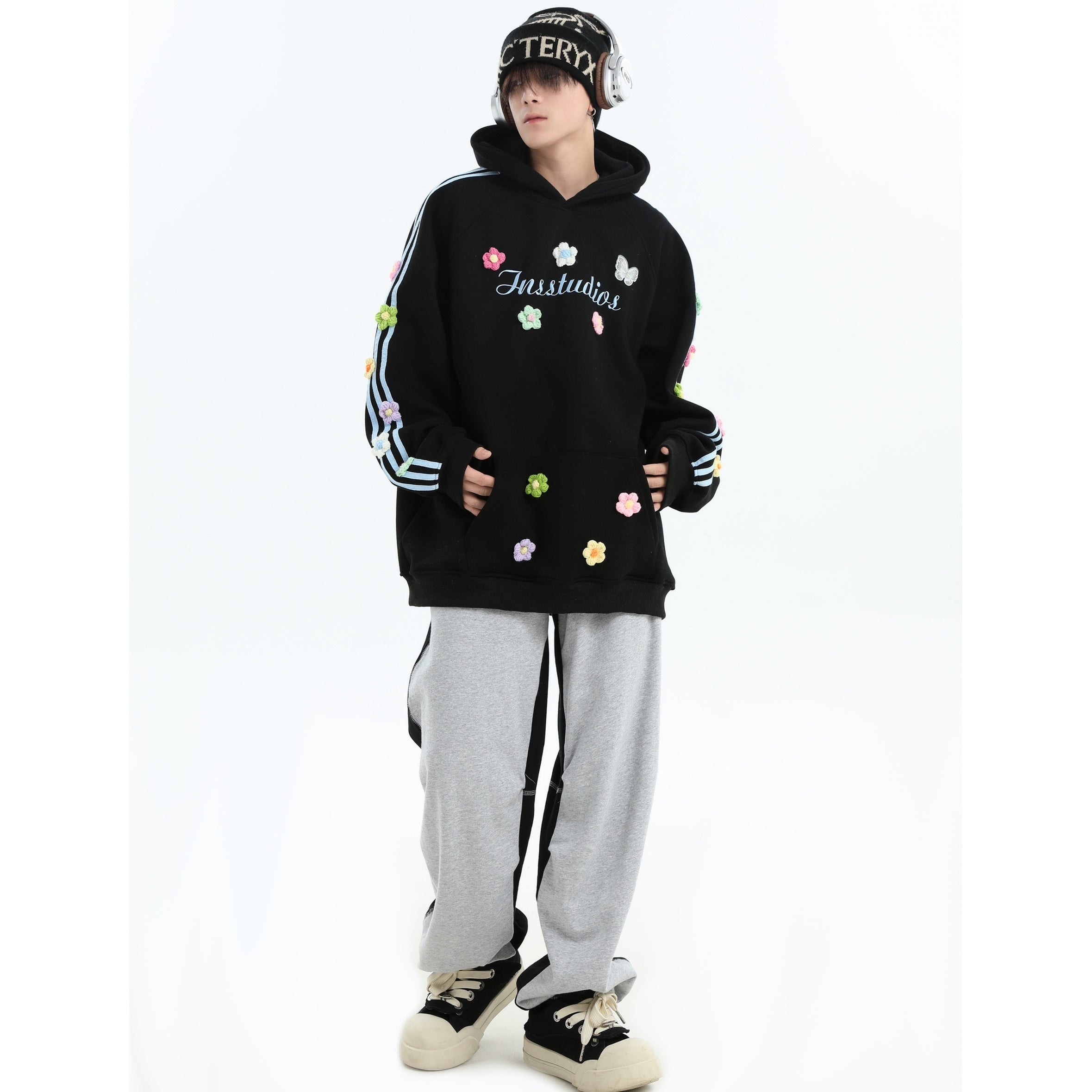 Half-Color Loose Sweatpants Track Pants MB7029