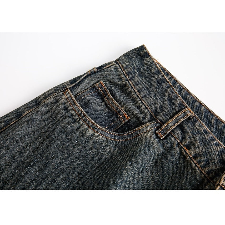 Vintage Rust Aged Washed Jeans MB7186