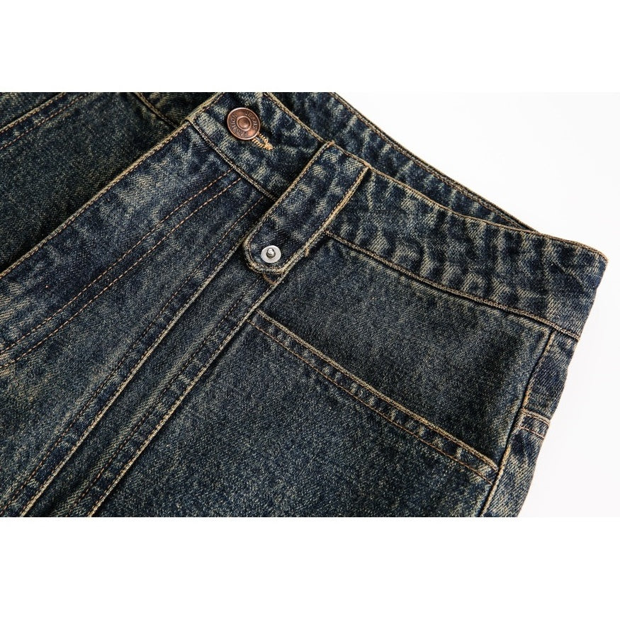 Heavyweight Wash Loose Baker Jeans MB7182