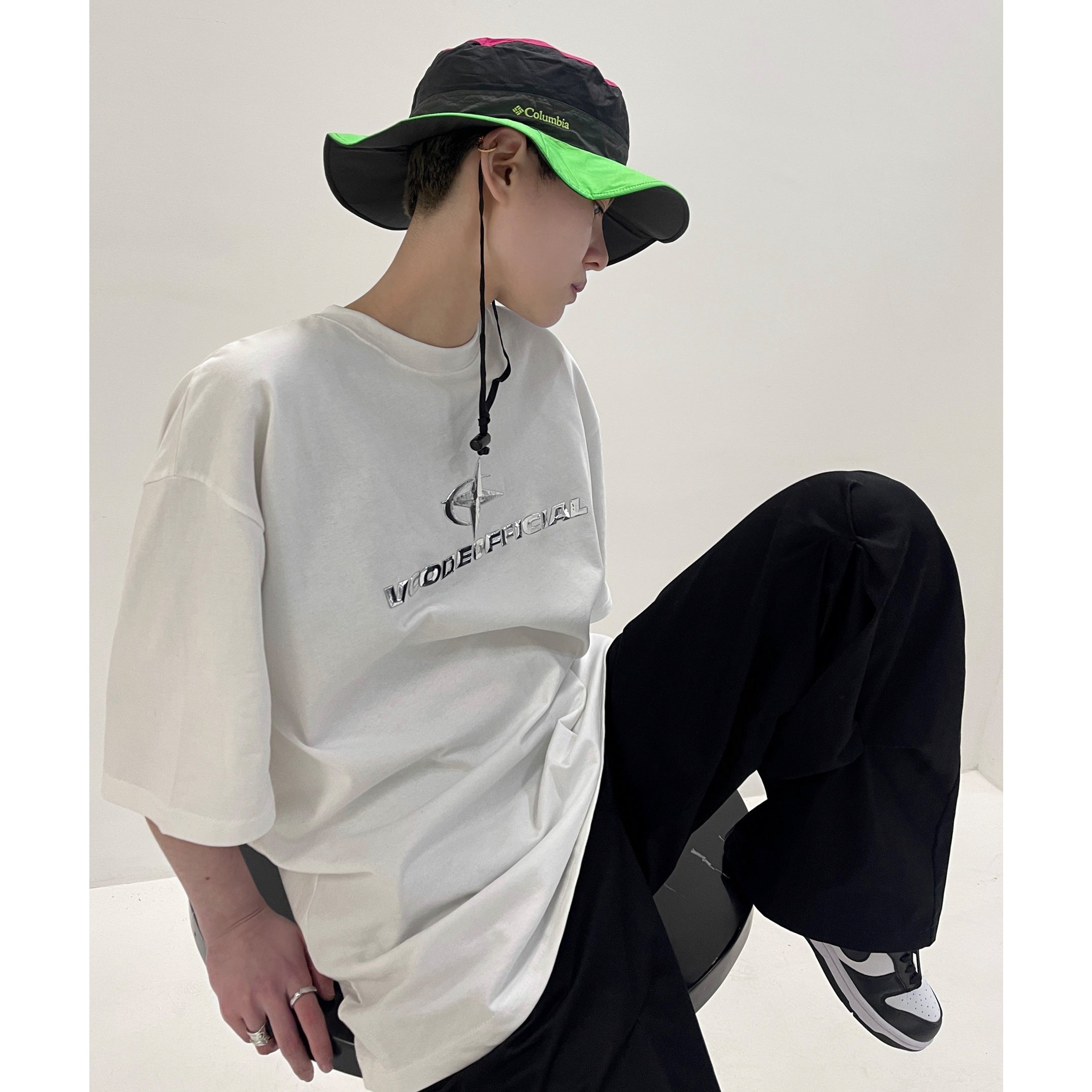 Metallic Logo Short Sleeve T-shirt EAT001