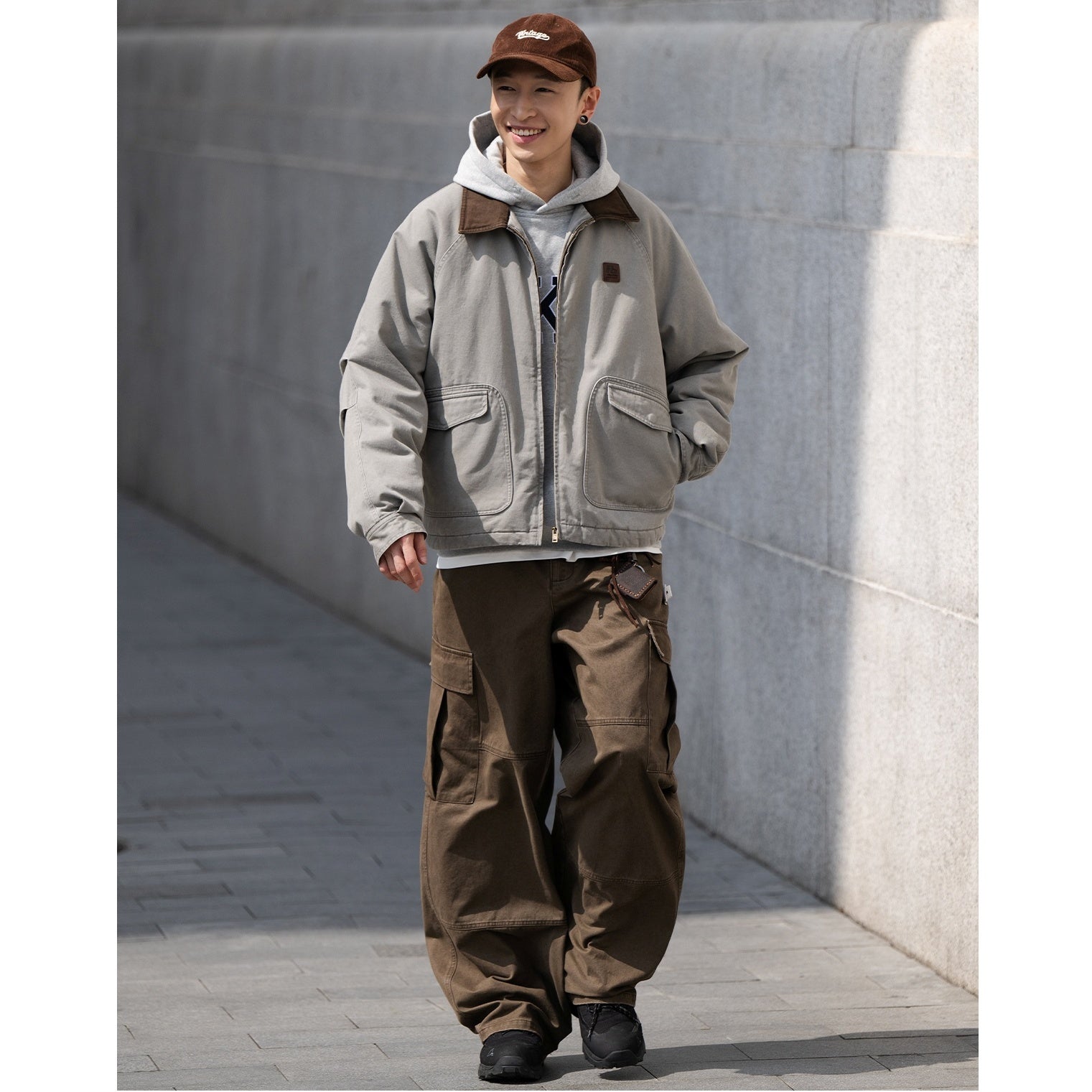 Multi-pocket Wash Vintage Cargo Pants BI2016