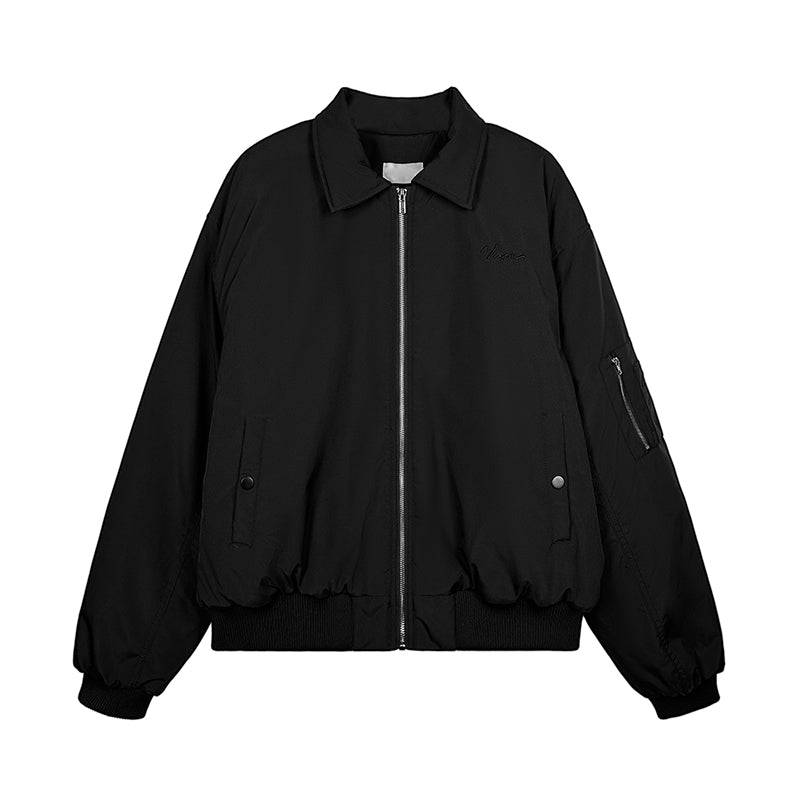 Lapel Design Bomber Jacket MB7303