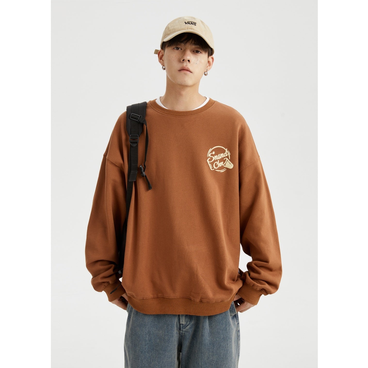 Letter Print Crew Neck Sweat MB7113