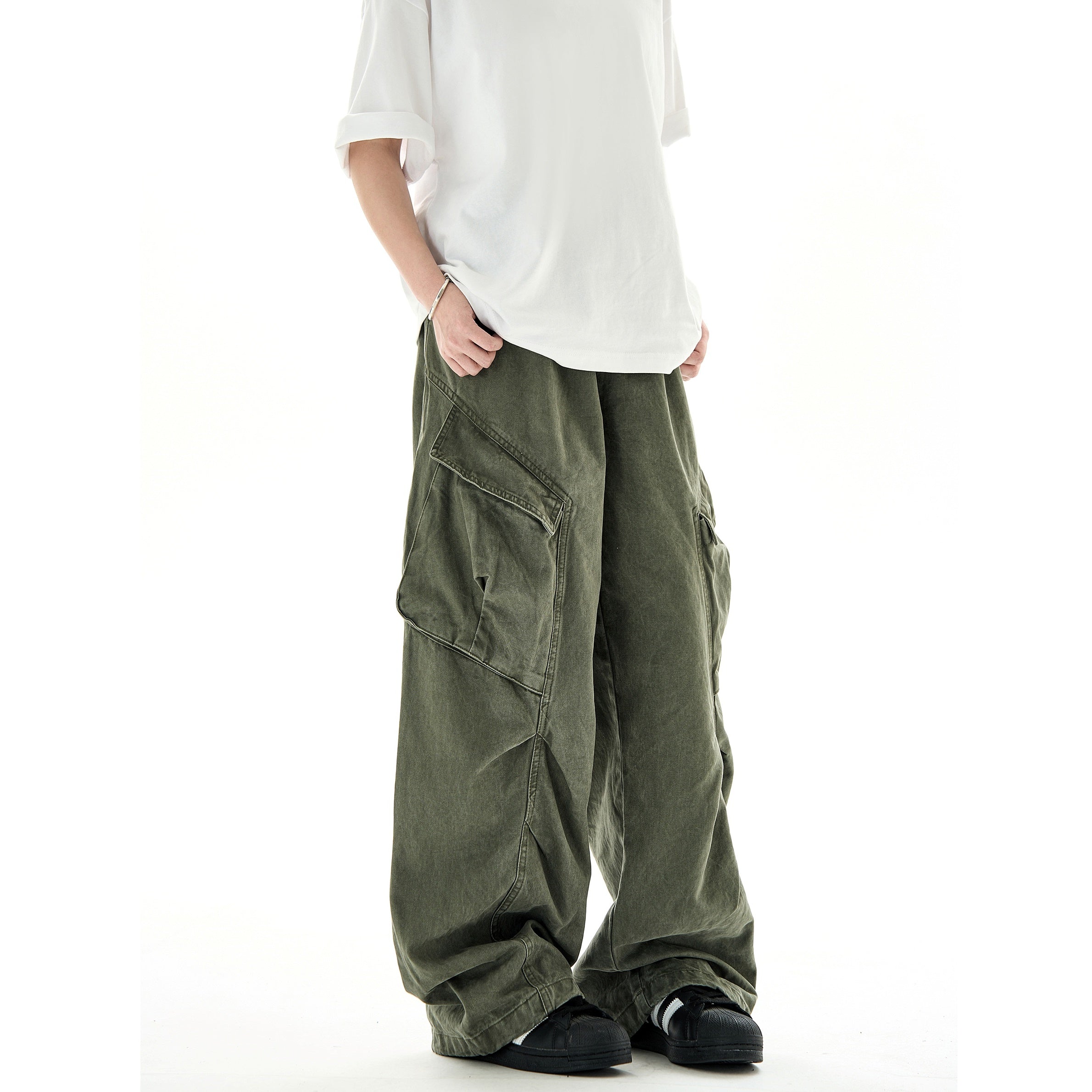 Pleats Deconstructed Design Cargo Pants MB7227