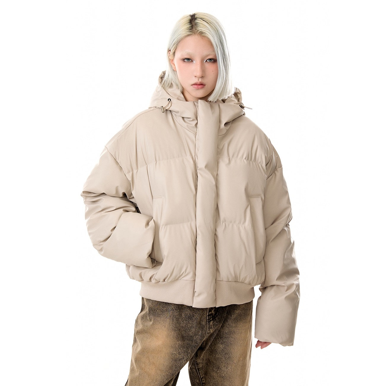 Short Hooded Padded Jacket MB7266