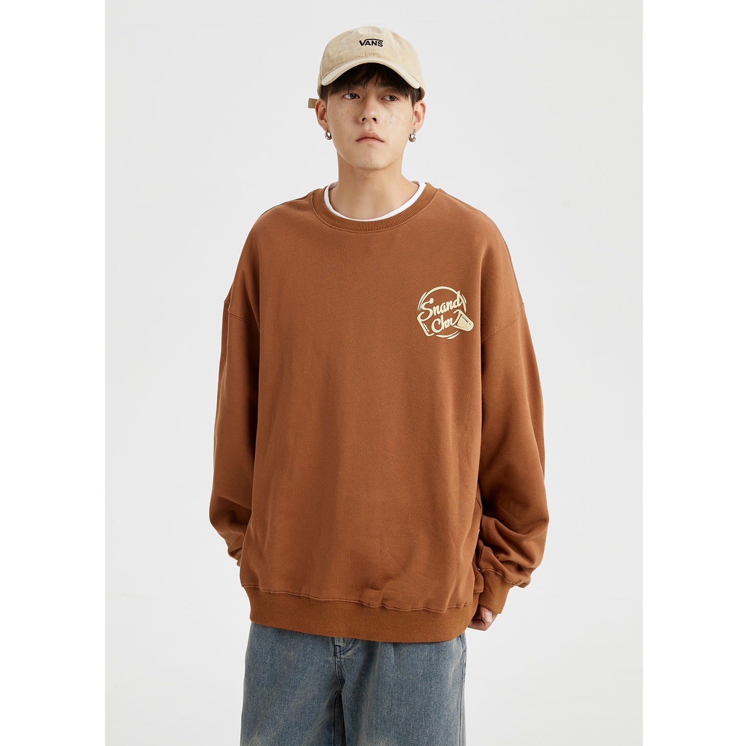 Letter Print Crew Neck Sweat MB7113