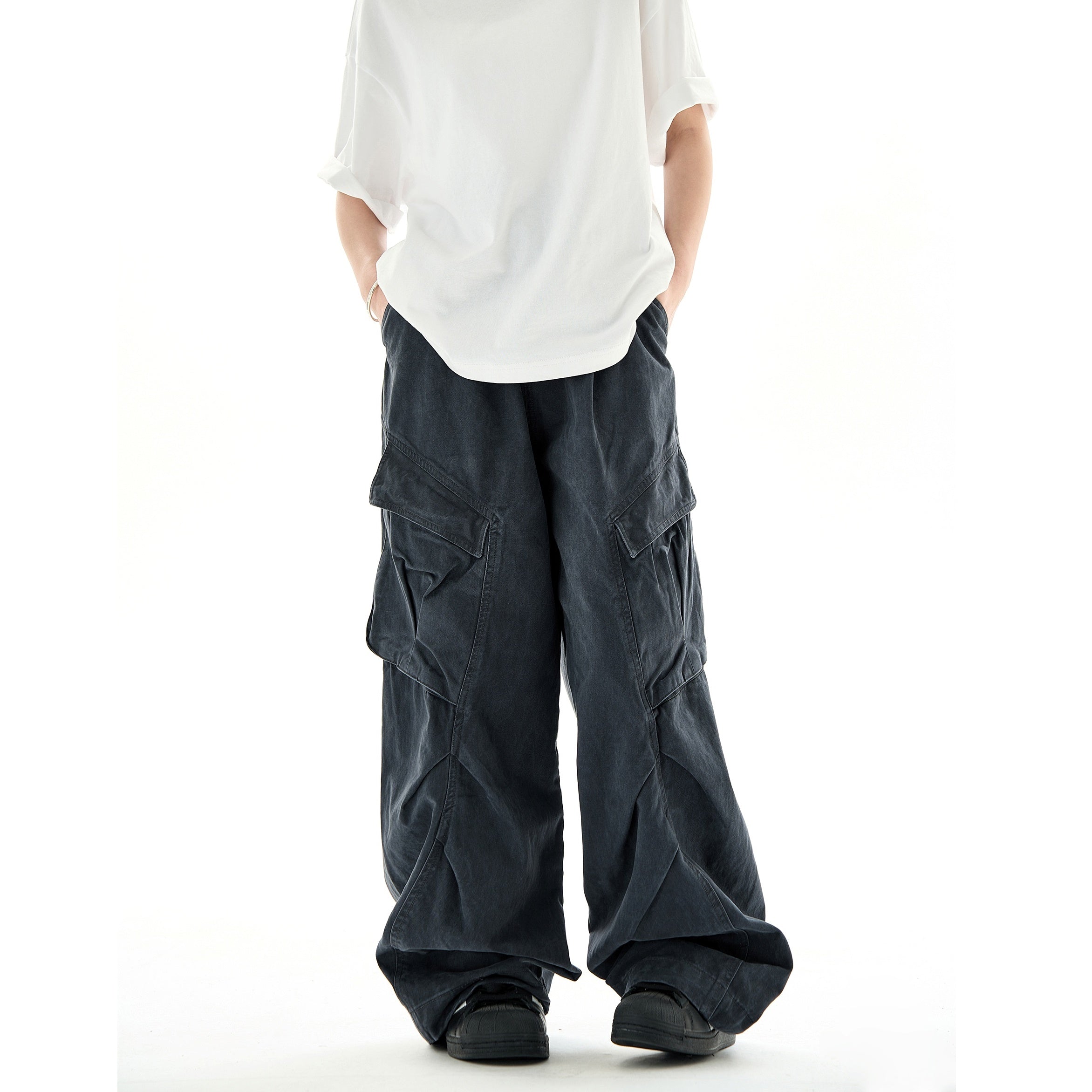 Pleats Deconstructed Design Cargo Pants MB7227