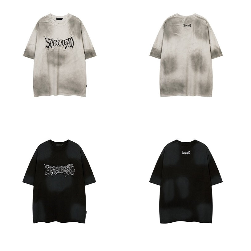 Patch Embroidery Dirty Loose T-shirt MR001