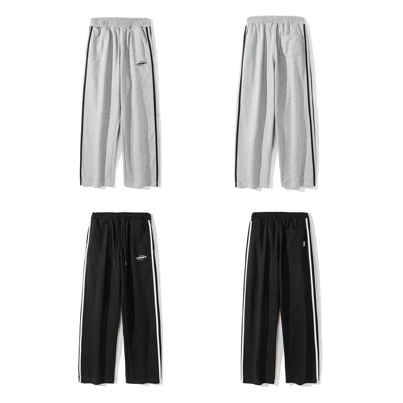 Embroidery Side Line Loose Sweatpants NA7010