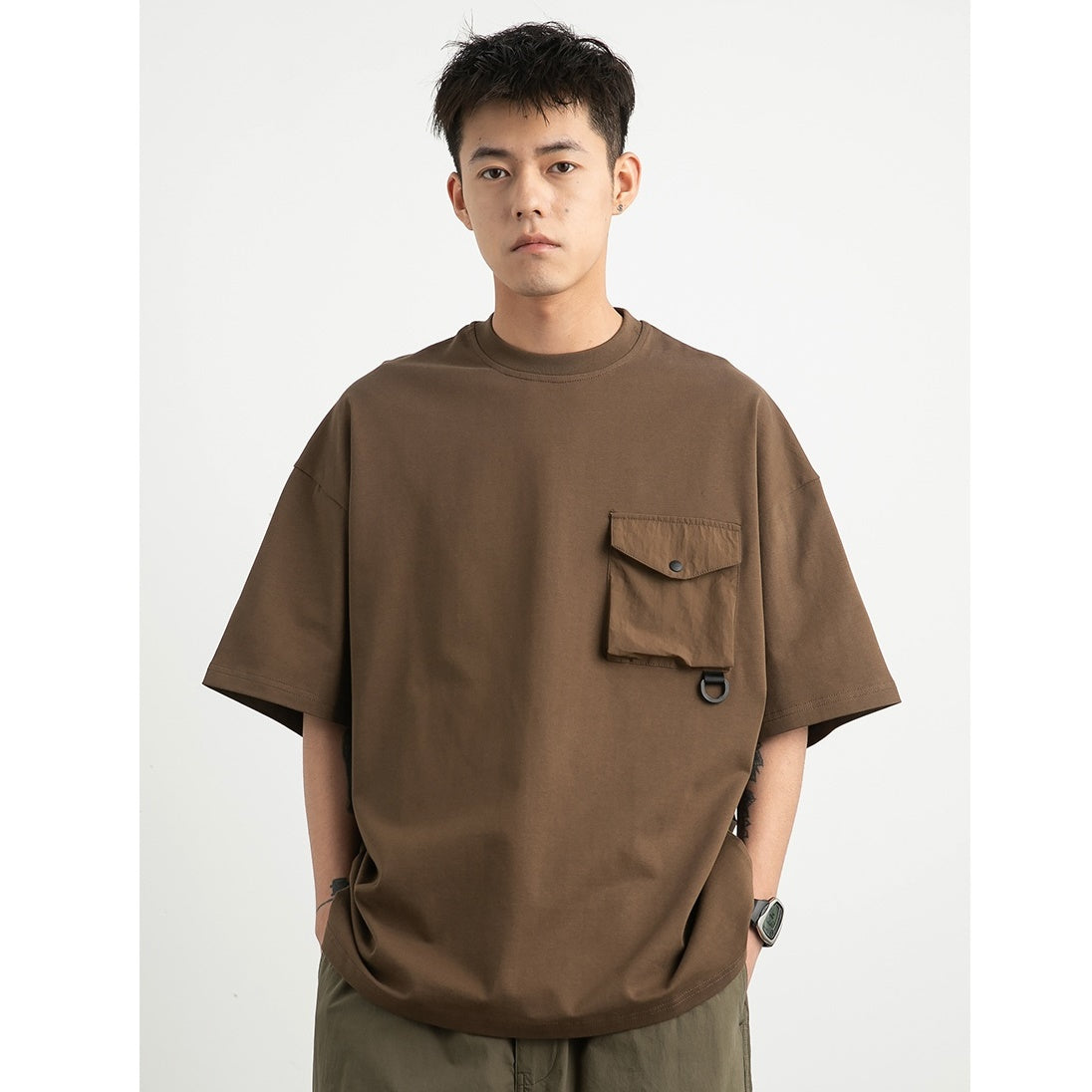 Flap Pocket Heavy Weight T-shirt NA002