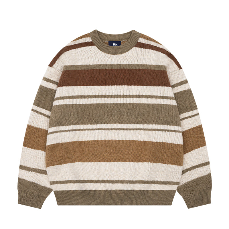 Crew Neck Multi Border Sweater BI2022
