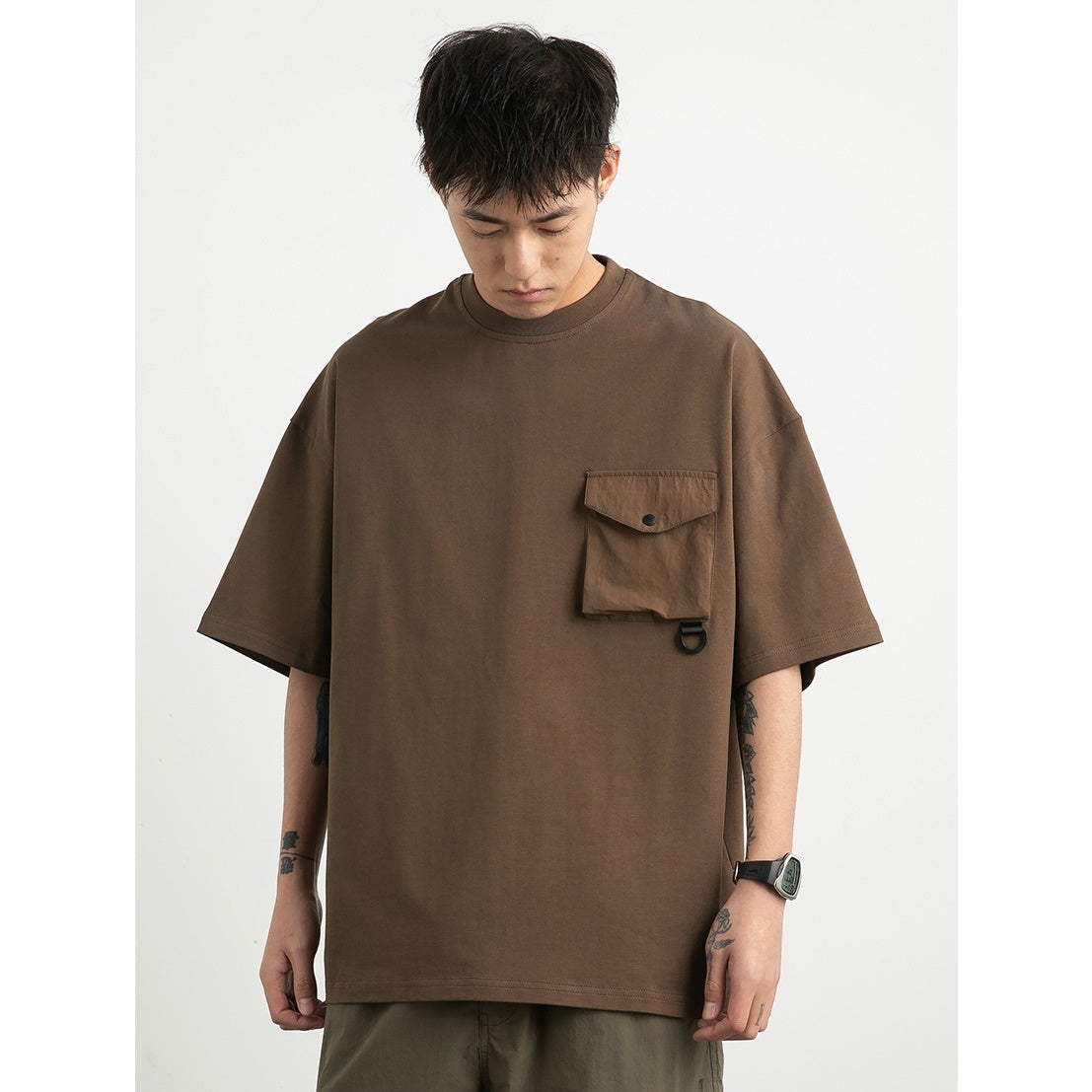 Flap Pocket Heavy Weight T-shirt NA002