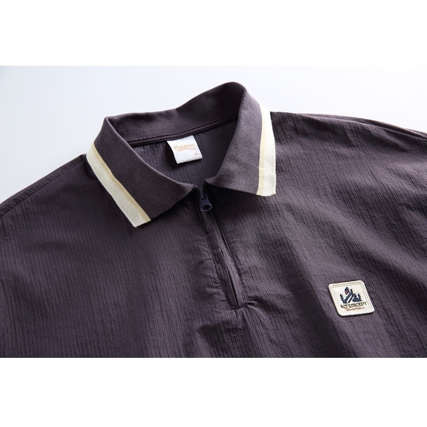 Vintage Youth College Style Polo Collar Shirt MB7027