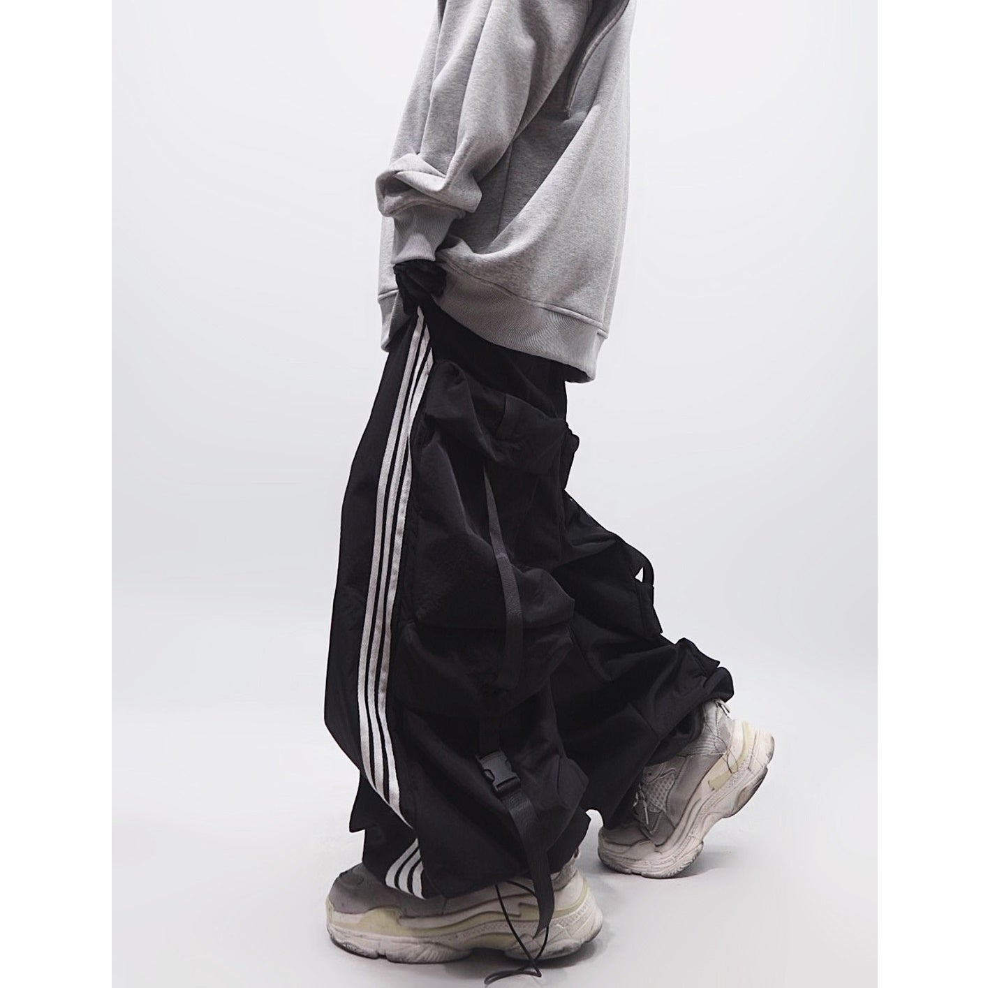 Side Line Back Pocket Athletic Casual Pants UU7001