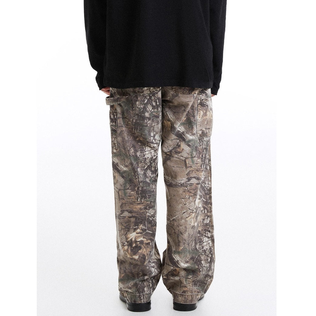 Camouflage Loose Straight Painter Pants MB7150