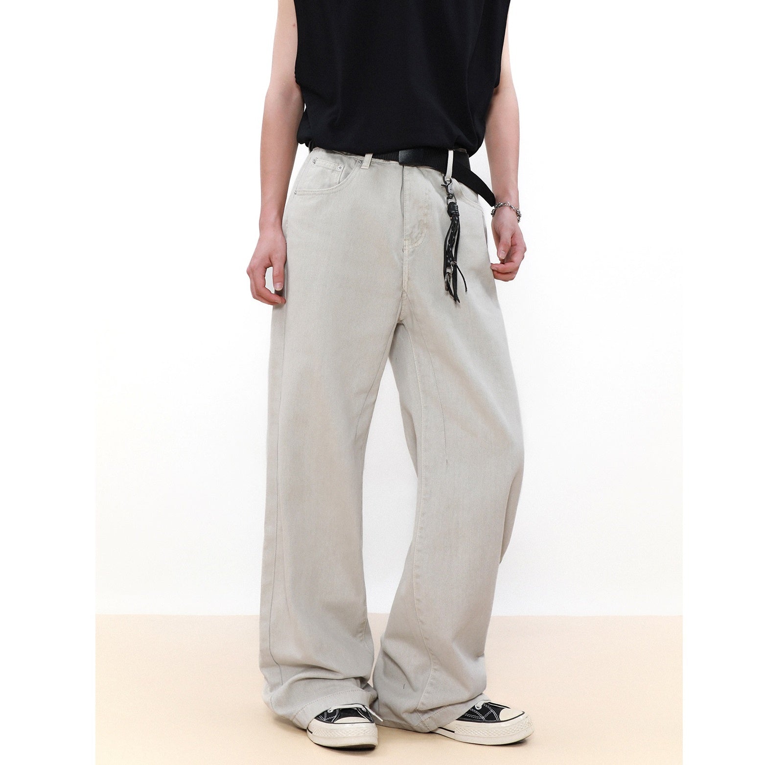 Straight Wide Leg Casual Pants MB7054