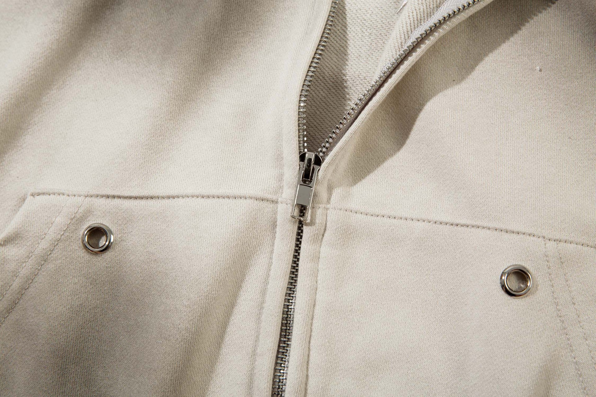 Vintage Distressed Hooded Zip-up Jacket MB7376