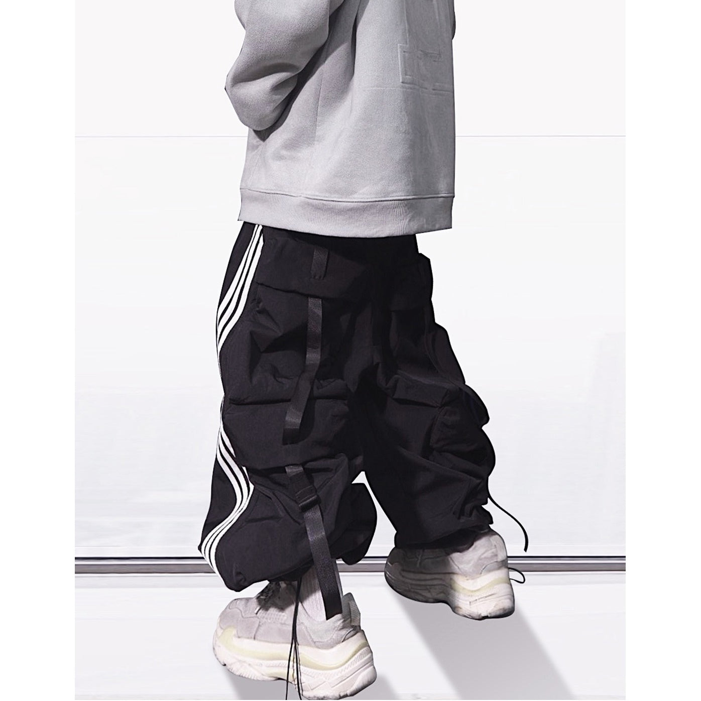 Side Line Back Pocket Athletic Casual Pants UU7001