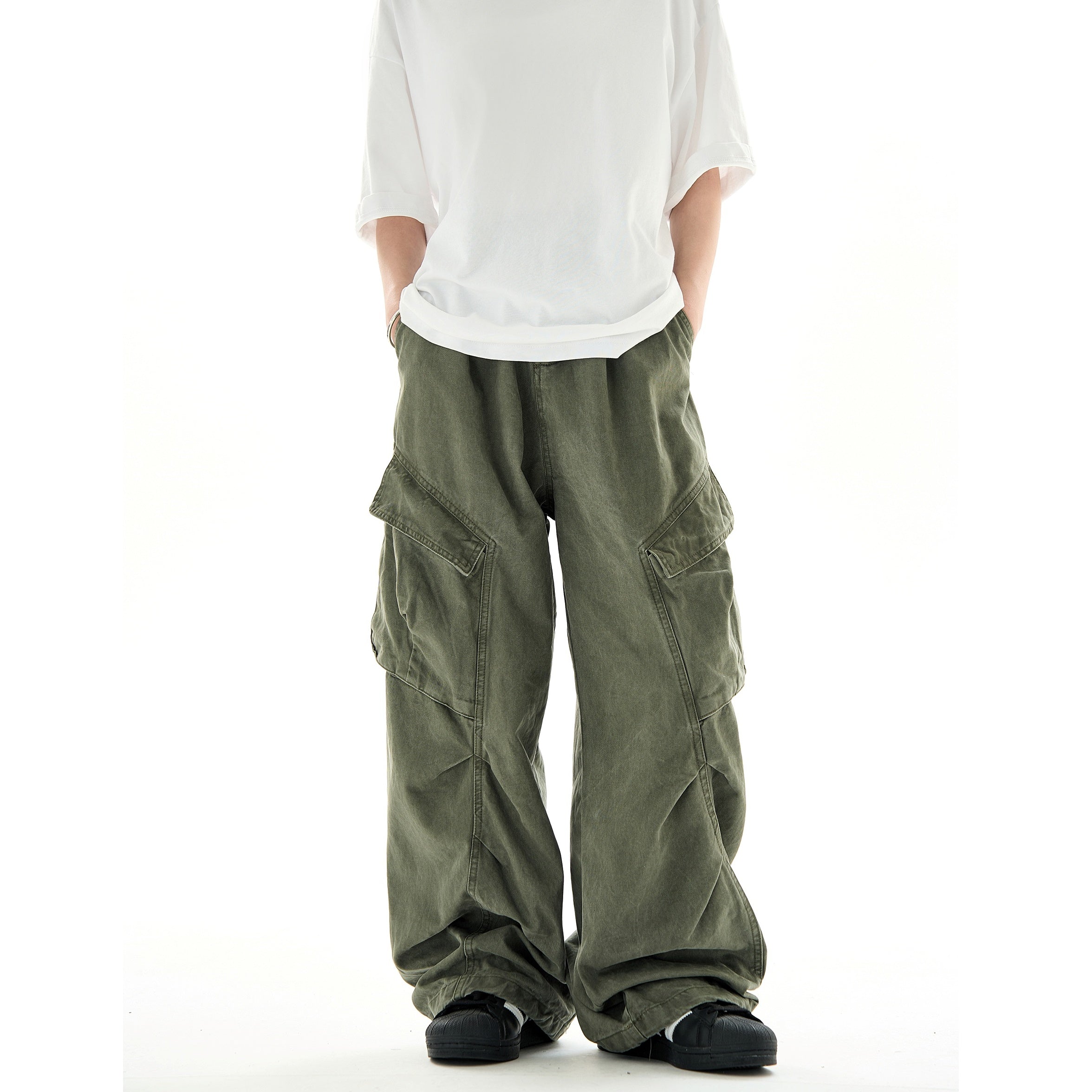 Pleats Deconstructed Design Cargo Pants MB7227