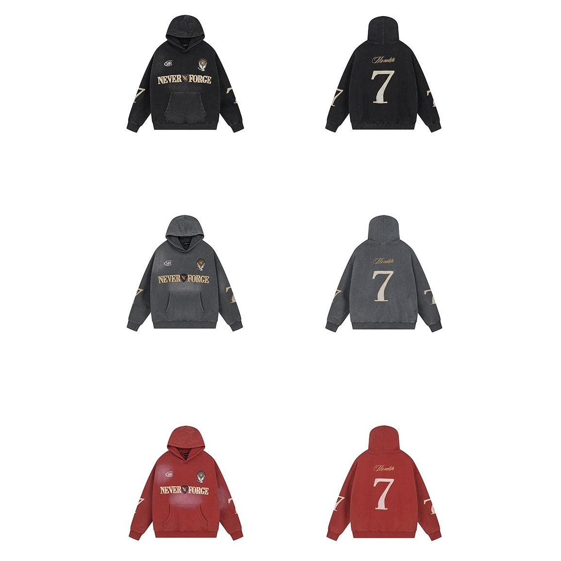 Heavyweight Embroidery Sports Hoodie MB7180