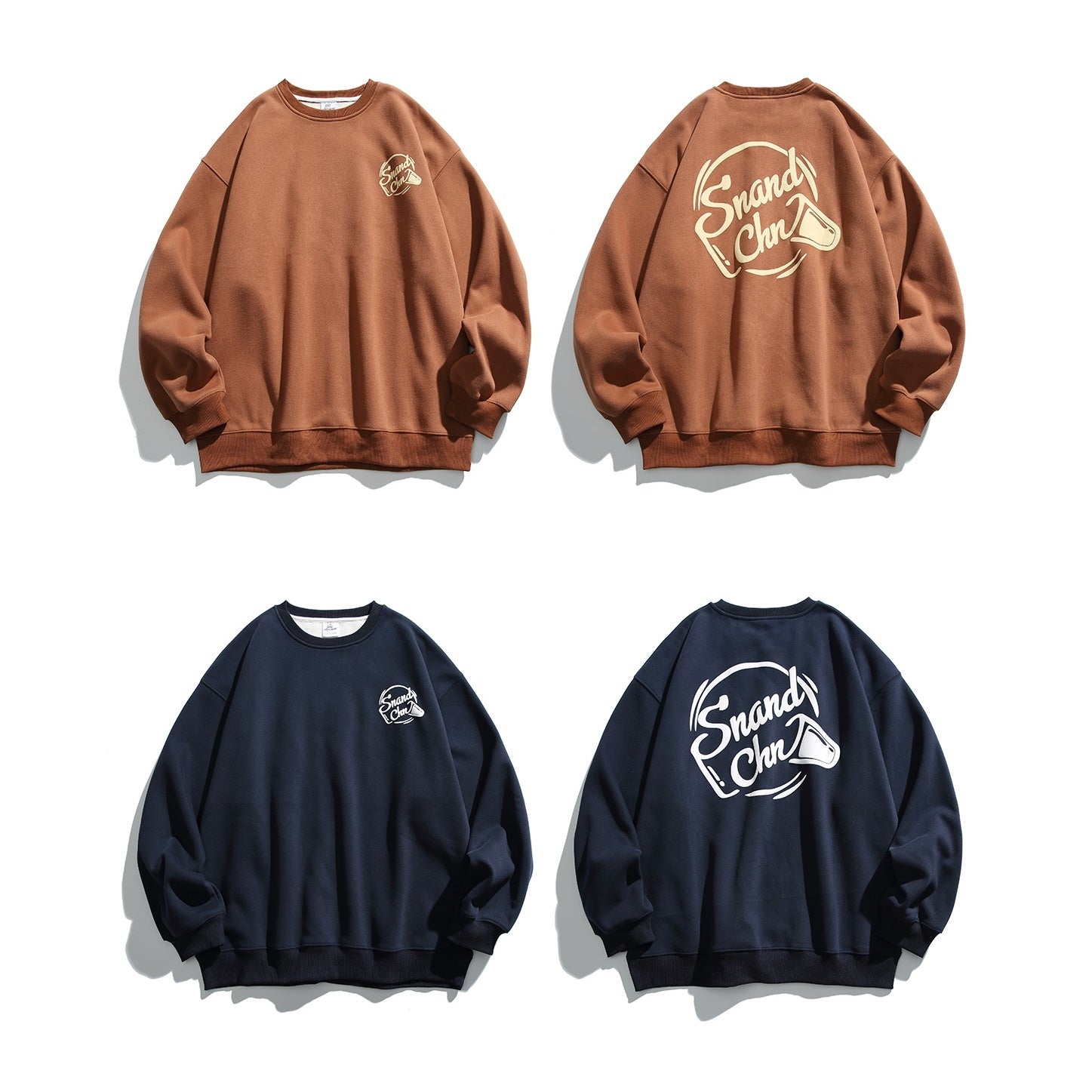 Letter Print Crew Neck Sweat MB7113