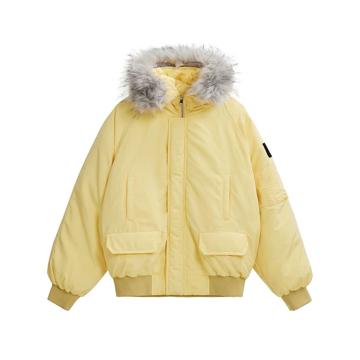 Fur Collar Hooded Thickened Padded Jacket MB7252