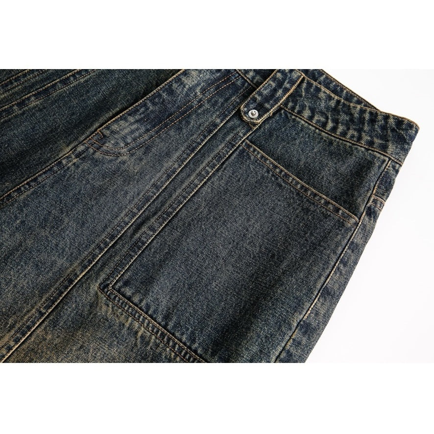 Heavyweight Wash Loose Baker Jeans MB7182