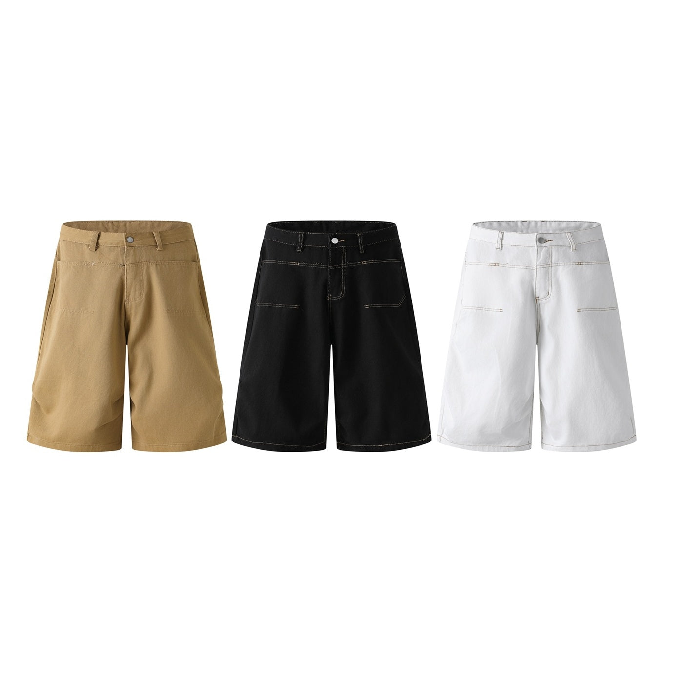 Washed Wide-leg Work Cropped Pants EAT118