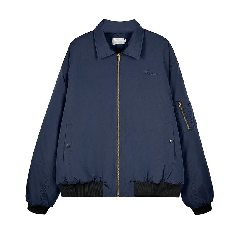 Lapel Design Bomber Jacket MB7303