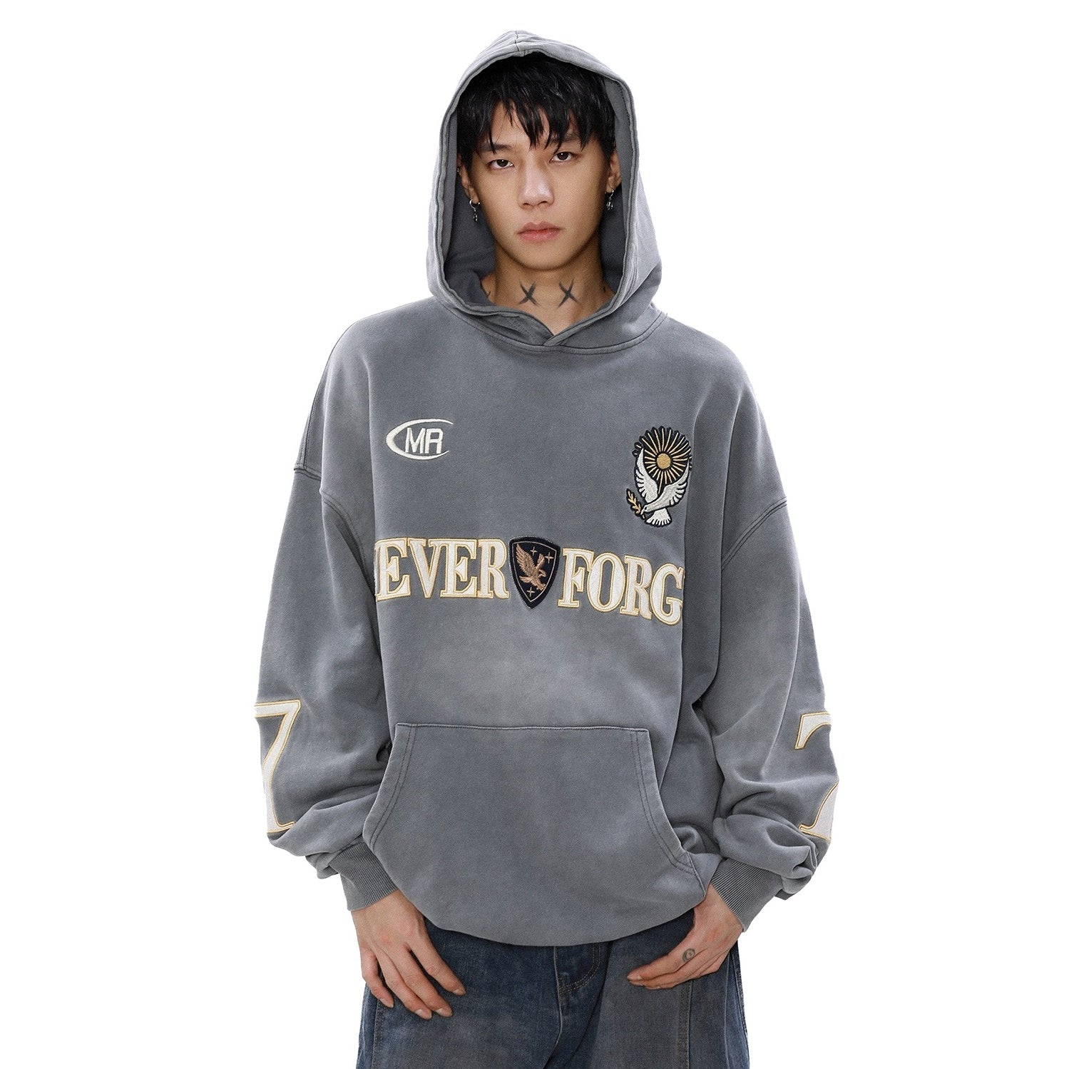 Heavyweight Embroidery Sports Hoodie MB7180