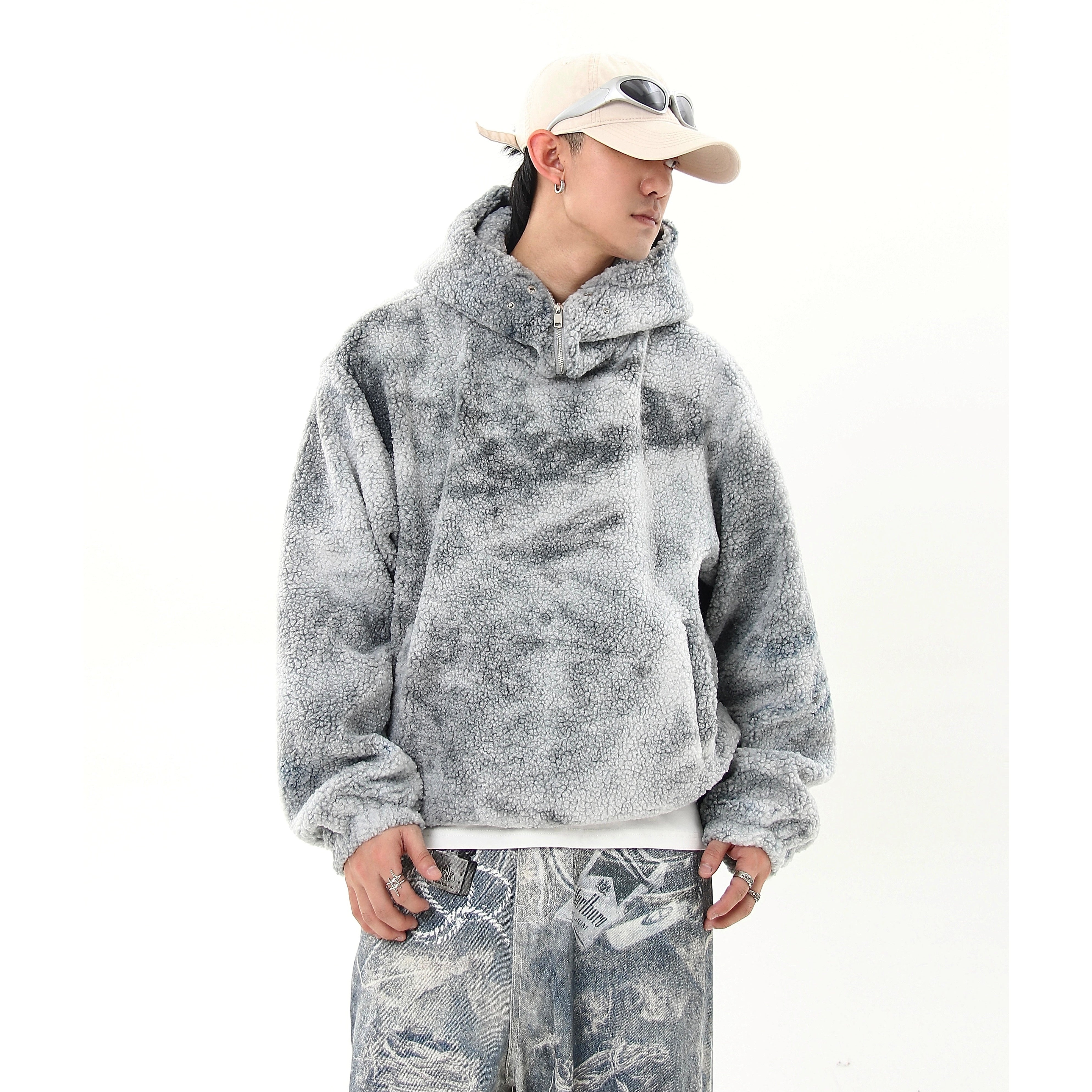 Tie-dye Fleece Half-zip Hoodie MB7209