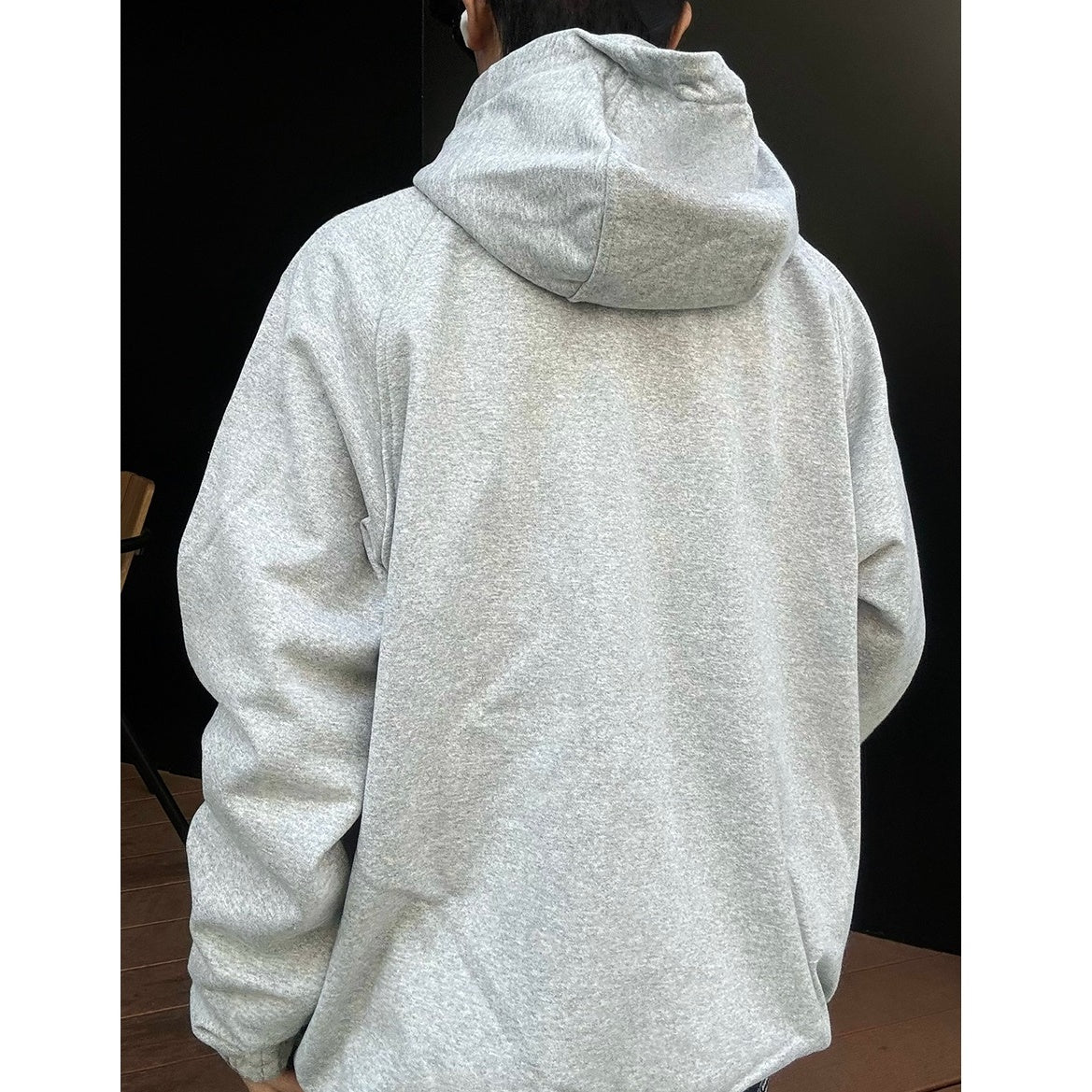 Solid Color Street Zipper Hooded Sweat MB7128