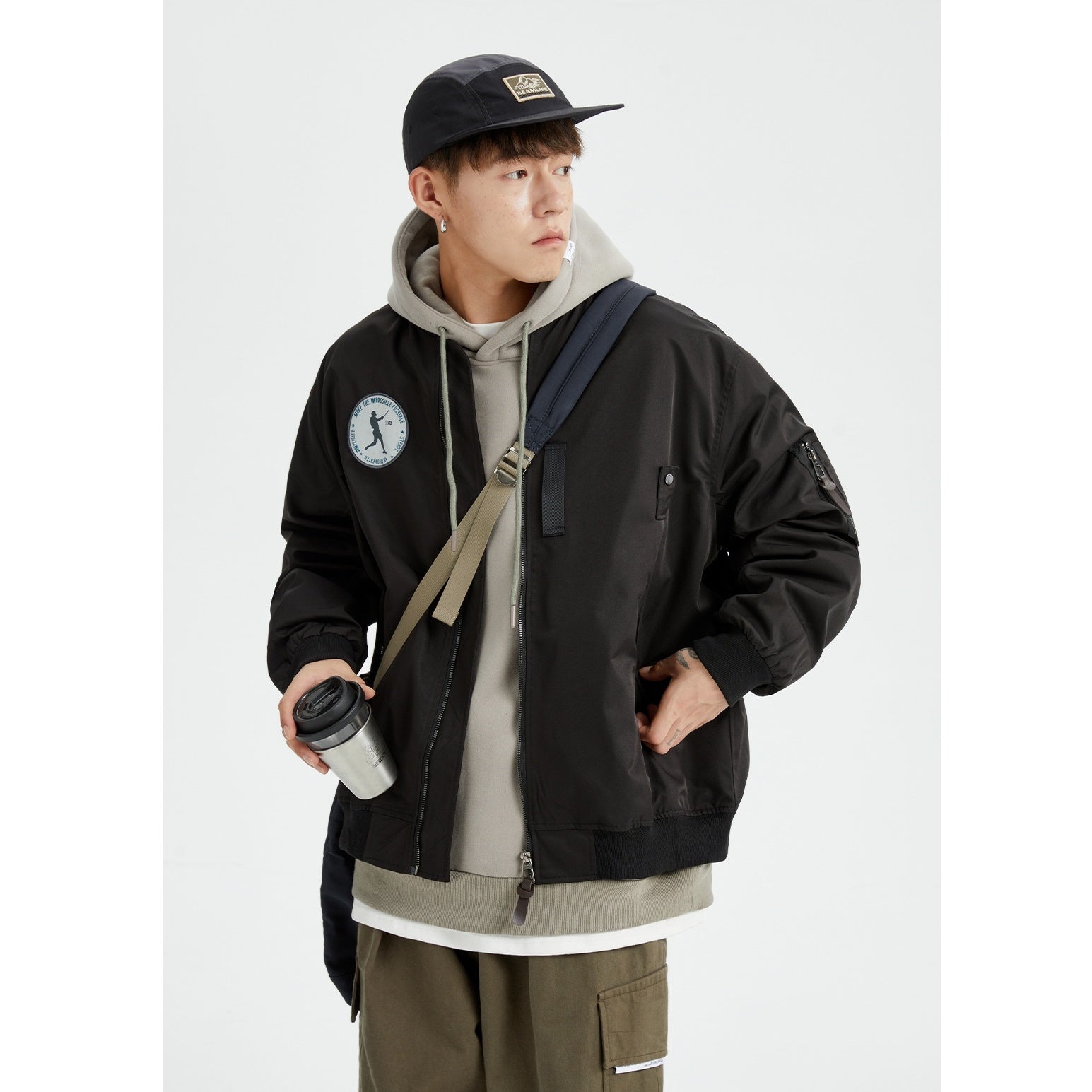 Labeled Baseball Bomber Jacket MB7250