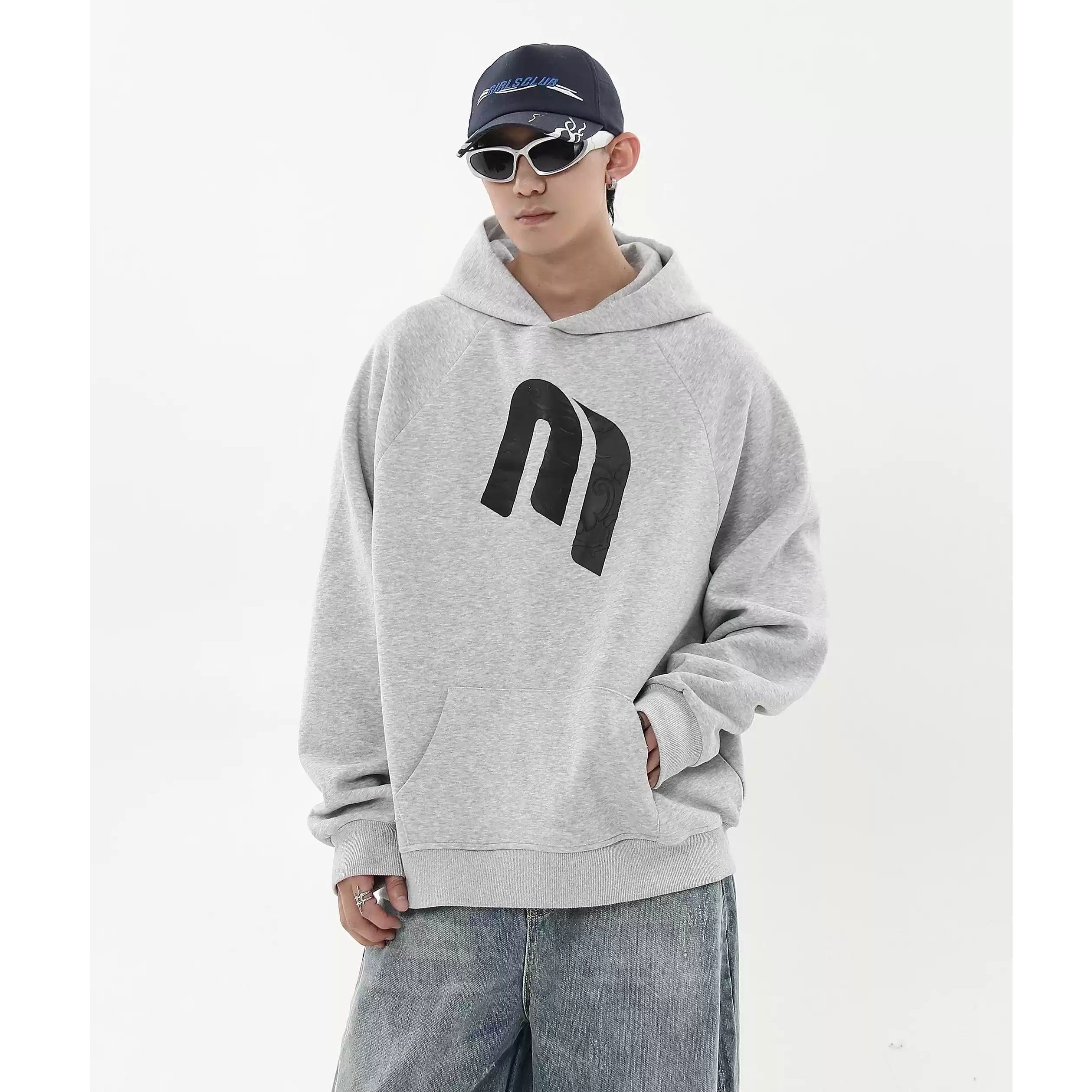 Three-dimensional Embossed Printed Hoodie MB7212