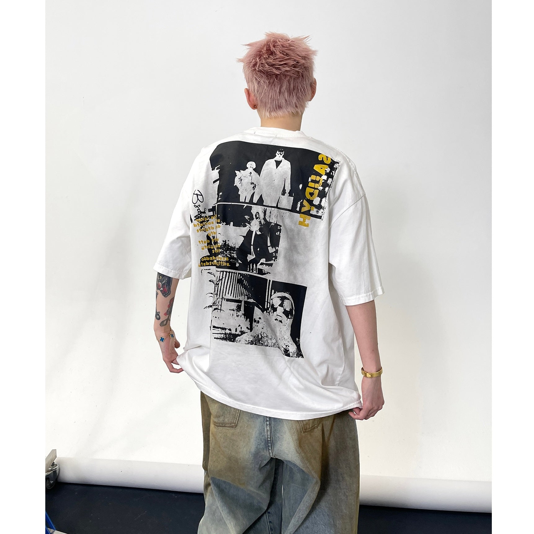 Street Print Tie-dye T-Shirt EAT149