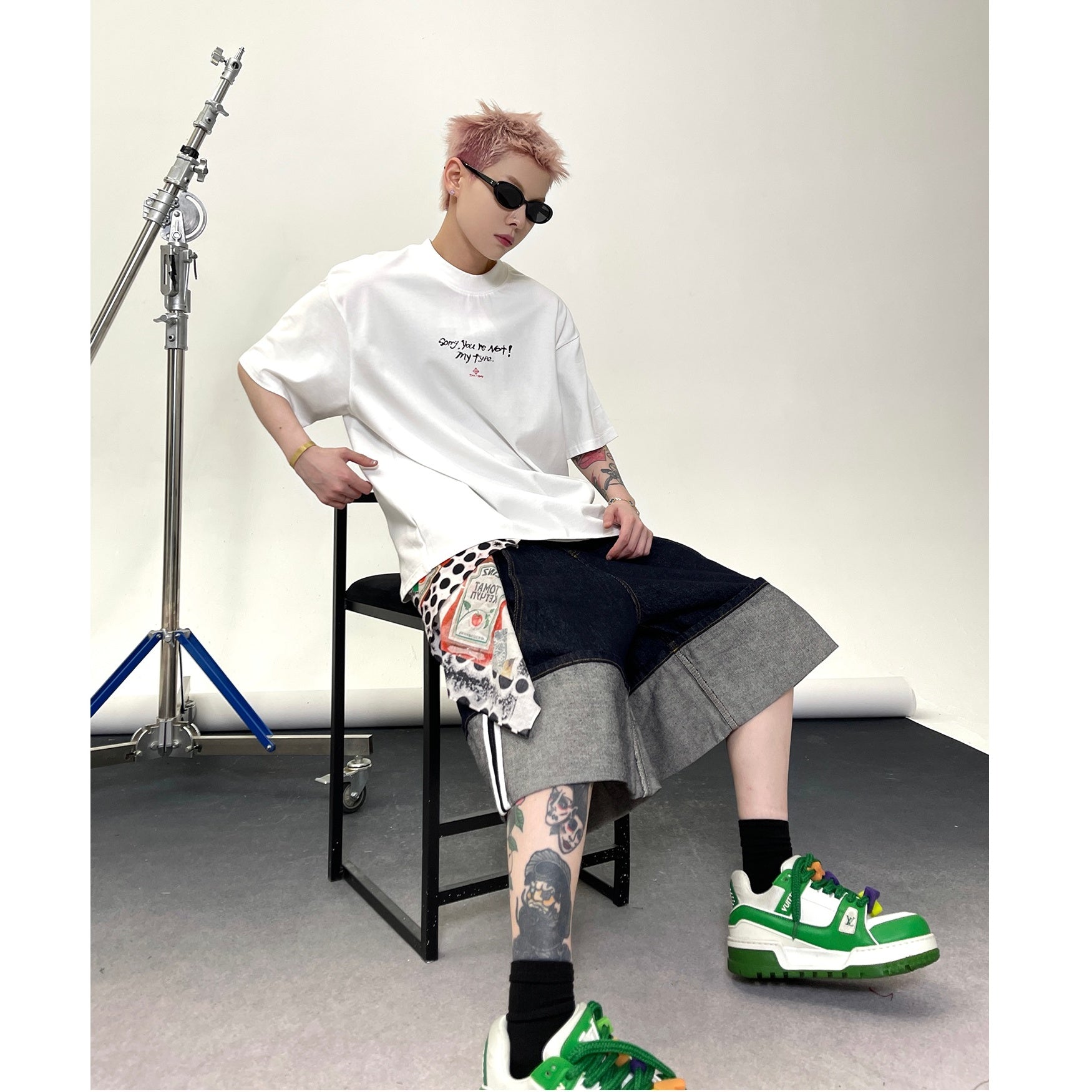 Small Letter Slogan Print T-shirt EAT148