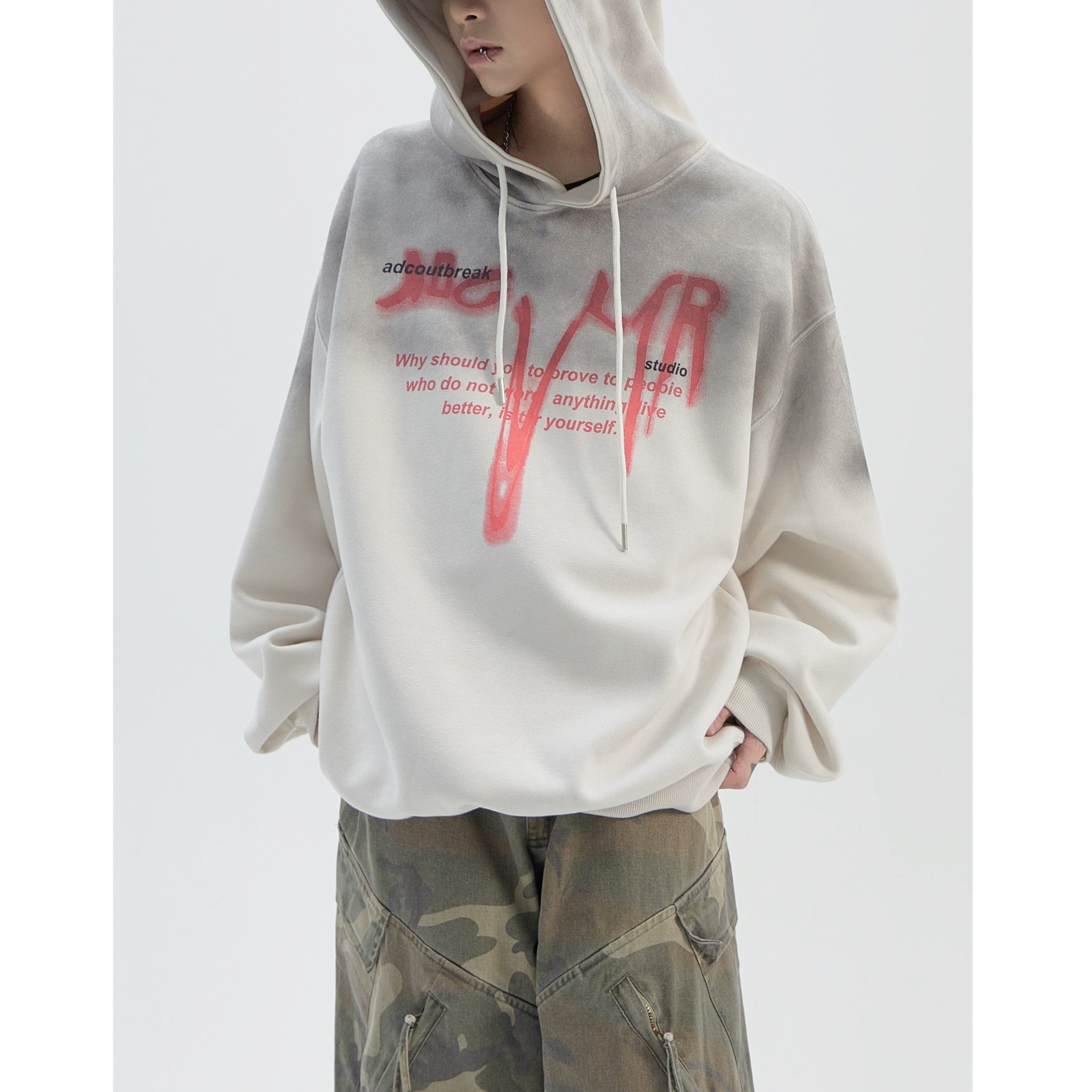 Monogram Gradient Drawstring Hoodie MB7021