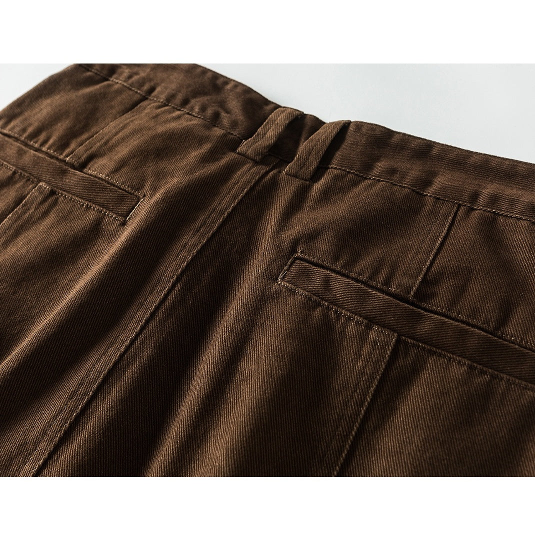 Washed Distressed Switching Design Wide Pants NA7009