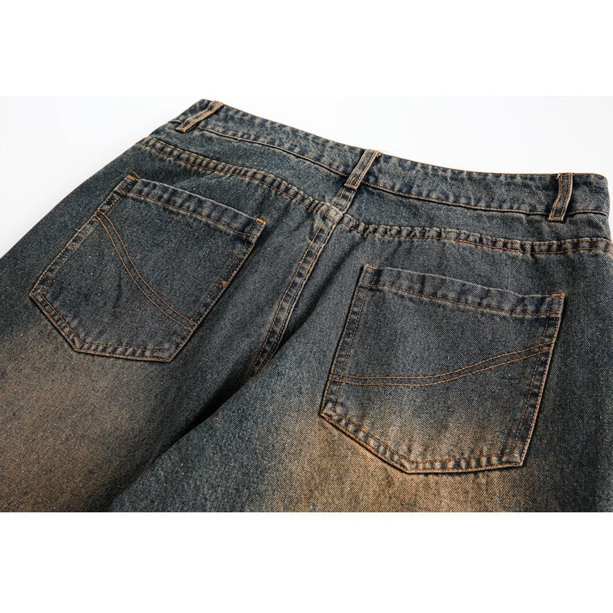 Vintage Rust Aged Washed Jeans MB7186